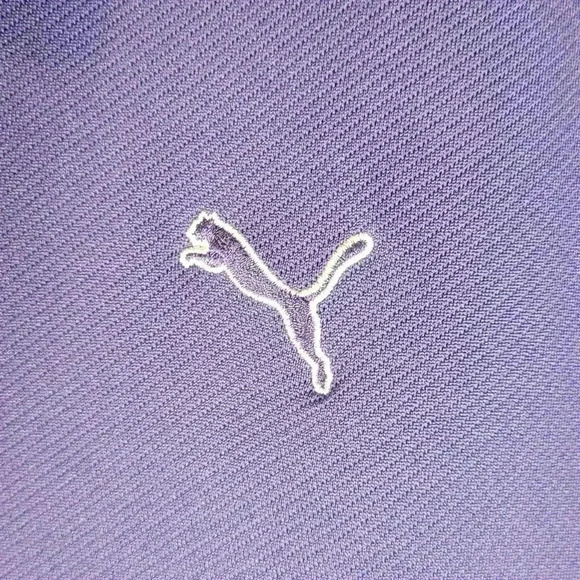 Puma Mens Purple Polo Golf Shirt Breathable Size Large - Picture 3 of 5